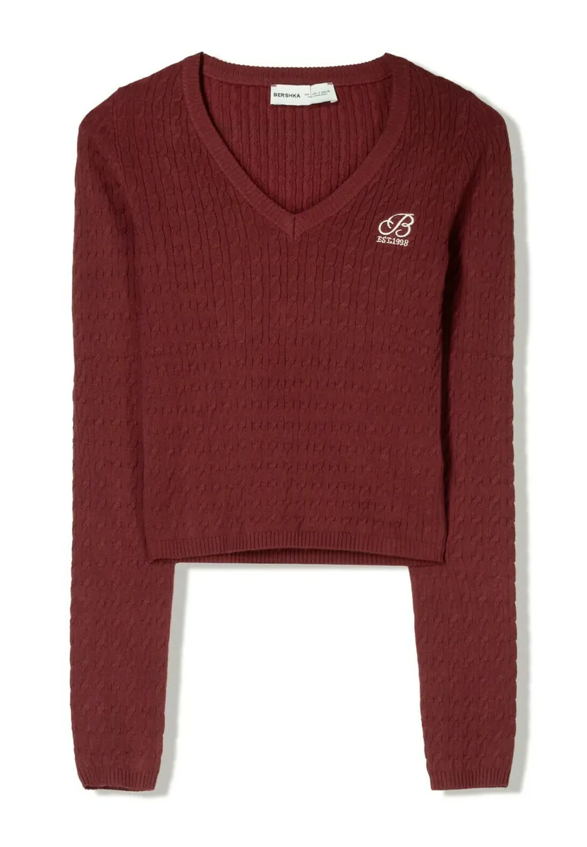 Strickpullover - bordeaux