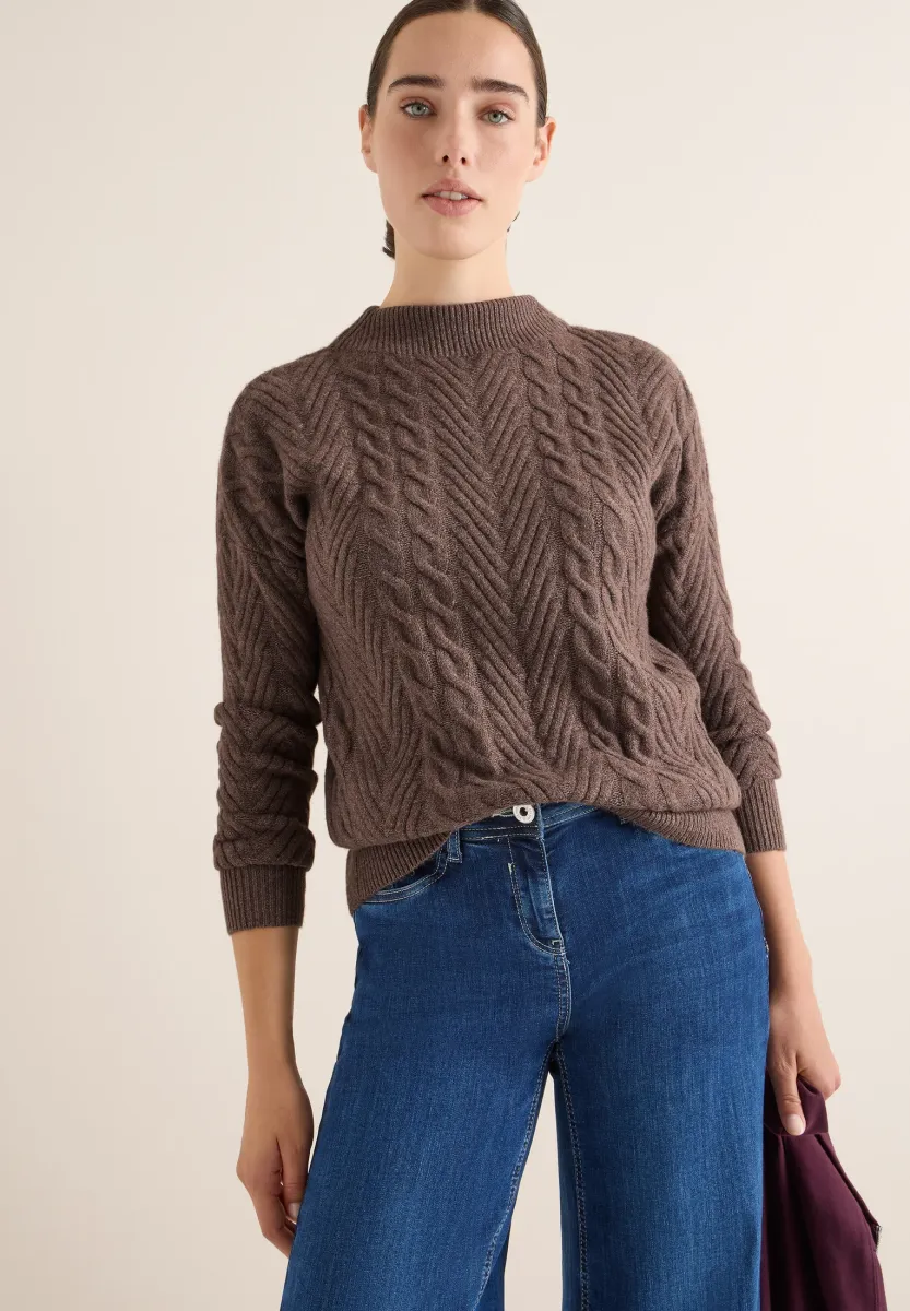 Strickpullover - braun