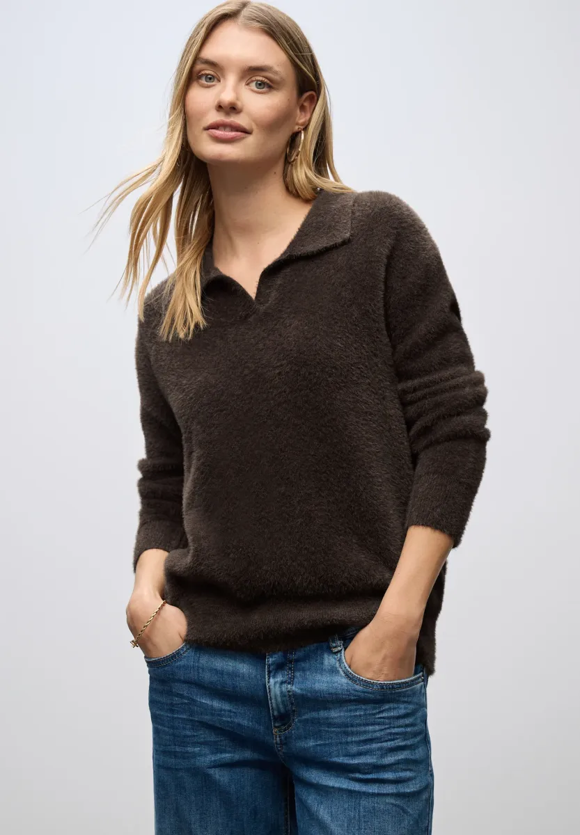 Strickpullover - braun