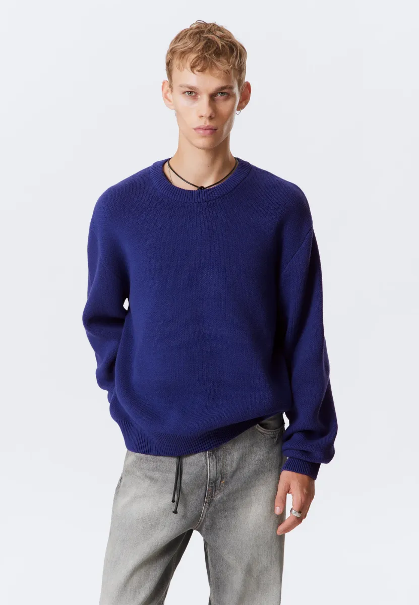 Strickpullover - bright blue