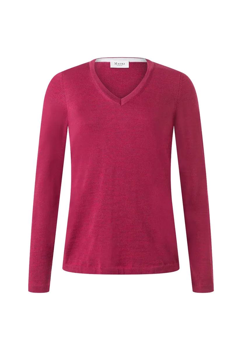 Strickpullover - bright bordeaux