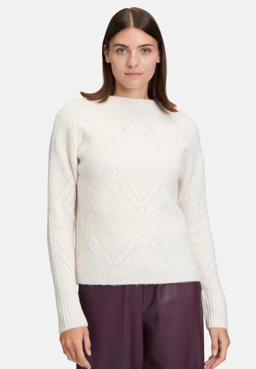 Strickpullover - bright cream melange