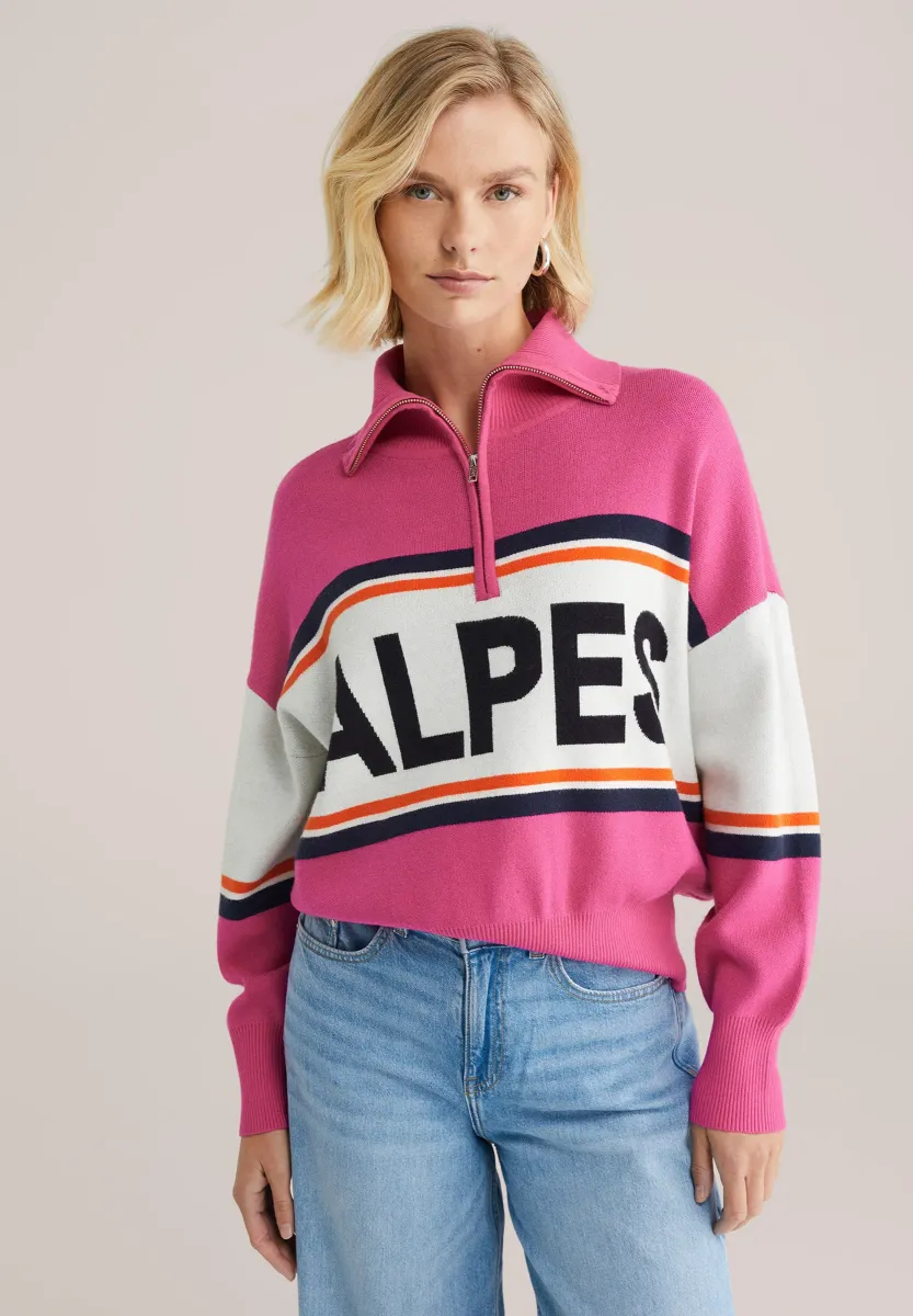 Strickpullover - bright pink
