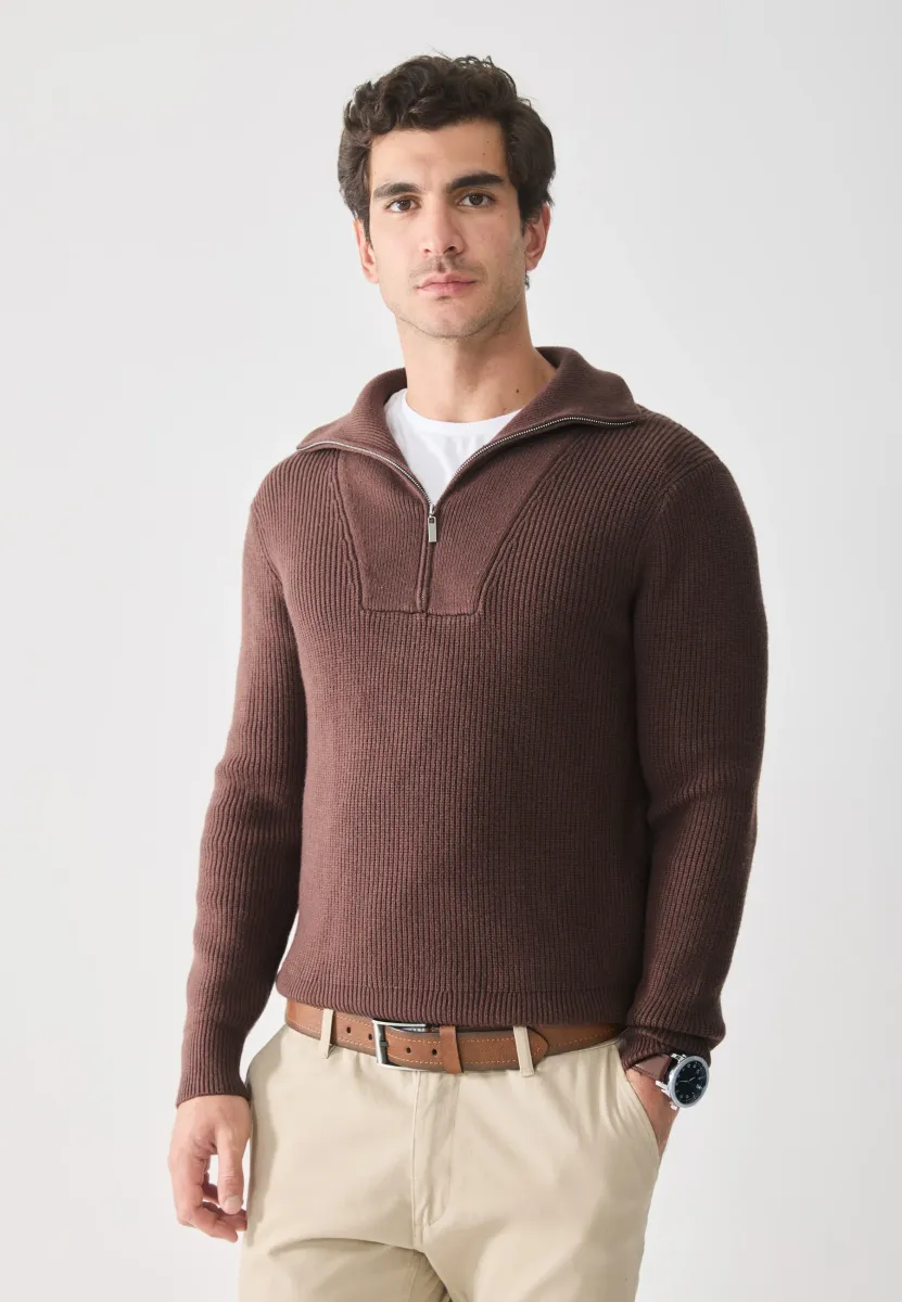 Strickpullover - brown