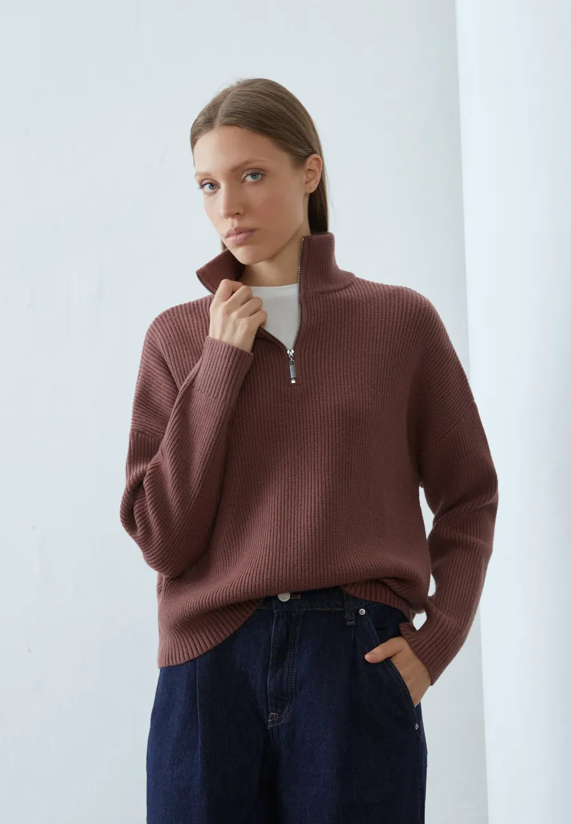Strickpullover - brown