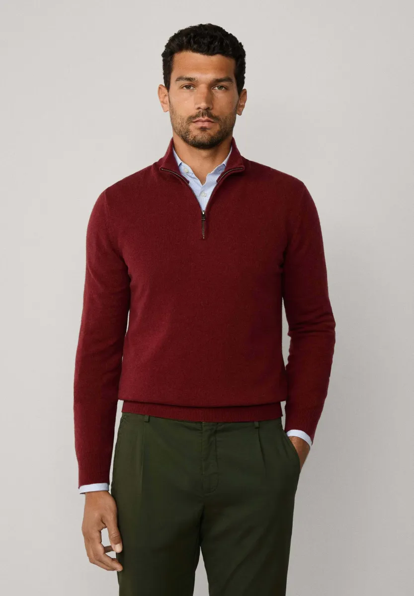 Strickpullover - burgundy red