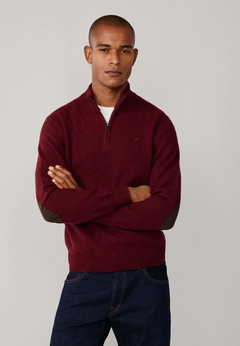 Strickpullover - burgundy red