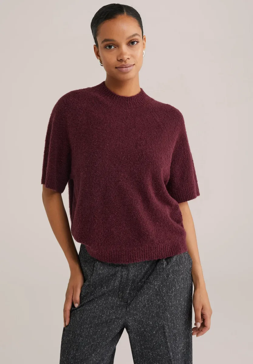 Strickpullover - burgundy red