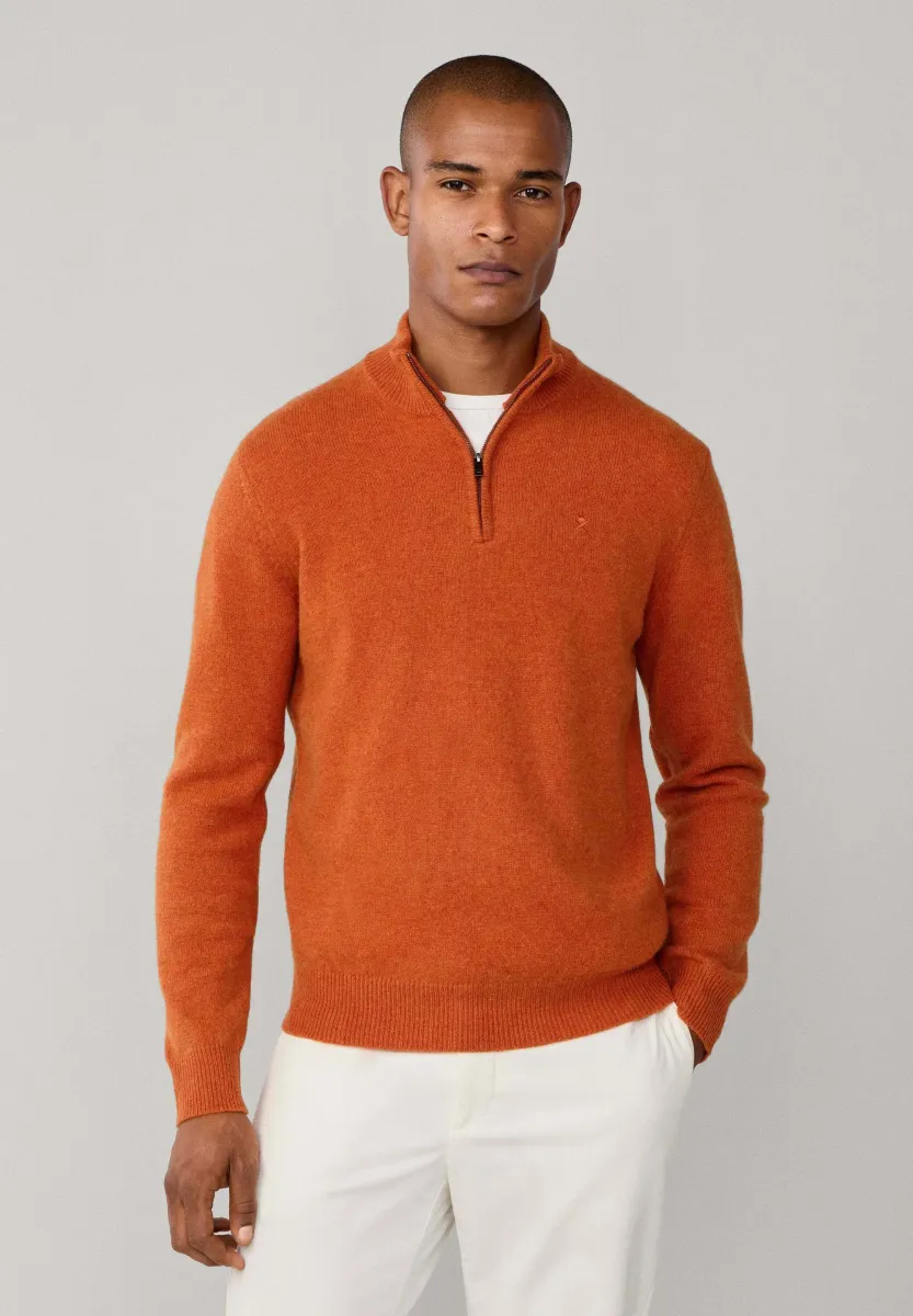 Strickpullover - burnt orange