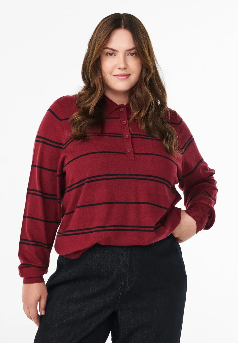 Strickpullover - cabernet comb