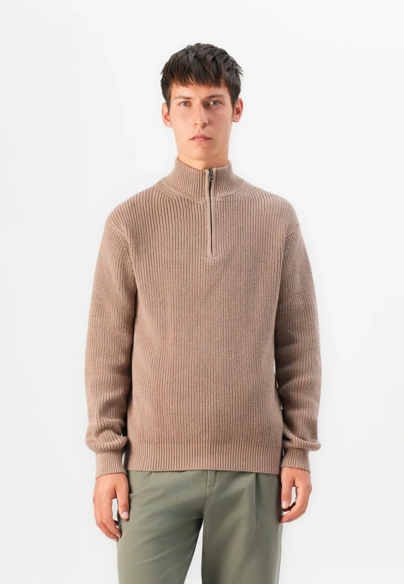 Strickpullover - camel