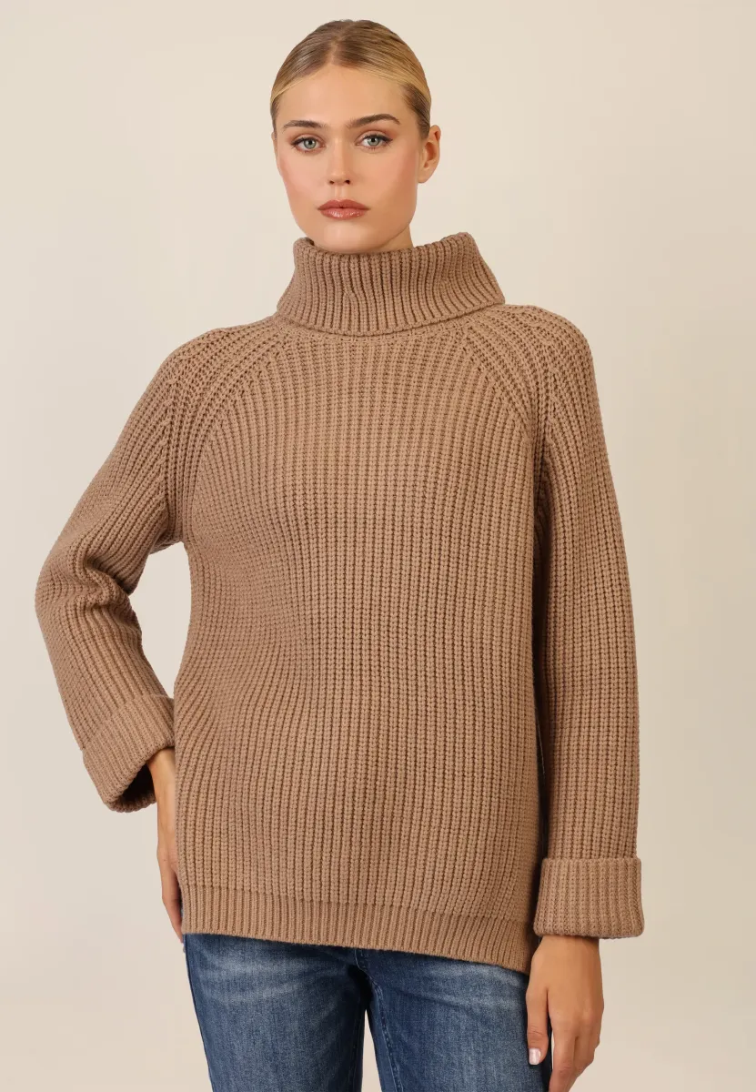 Strickpullover - camel