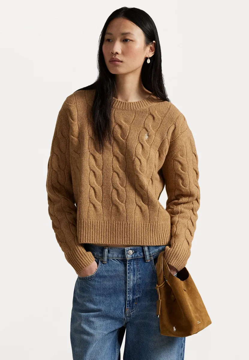 Strickpullover - camel