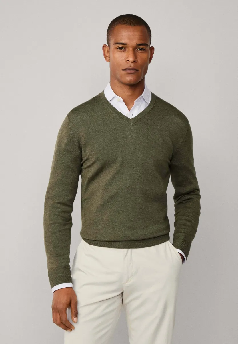 Strickpullover - cargo green