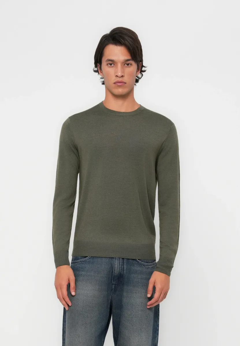 Strickpullover - cargo green