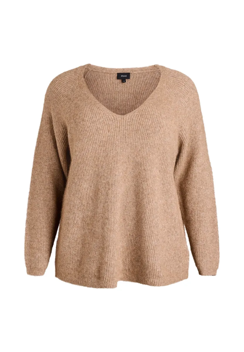Strickpullover - caribou mel