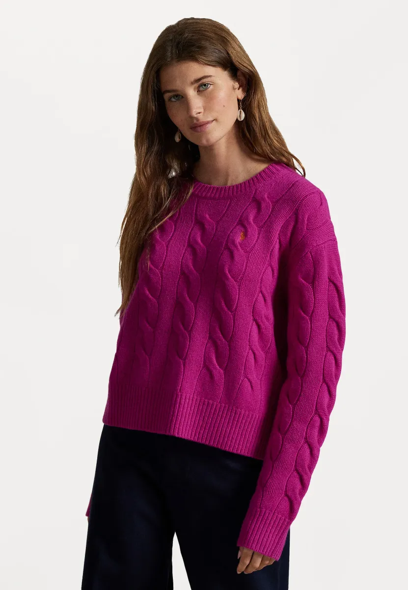 Strickpullover - carmine pink