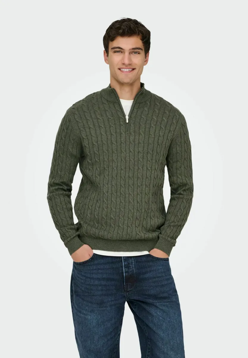 Strickpullover - castor gray