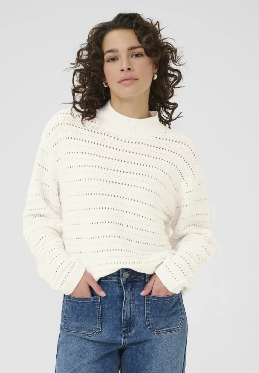 Strickpullover - chalk