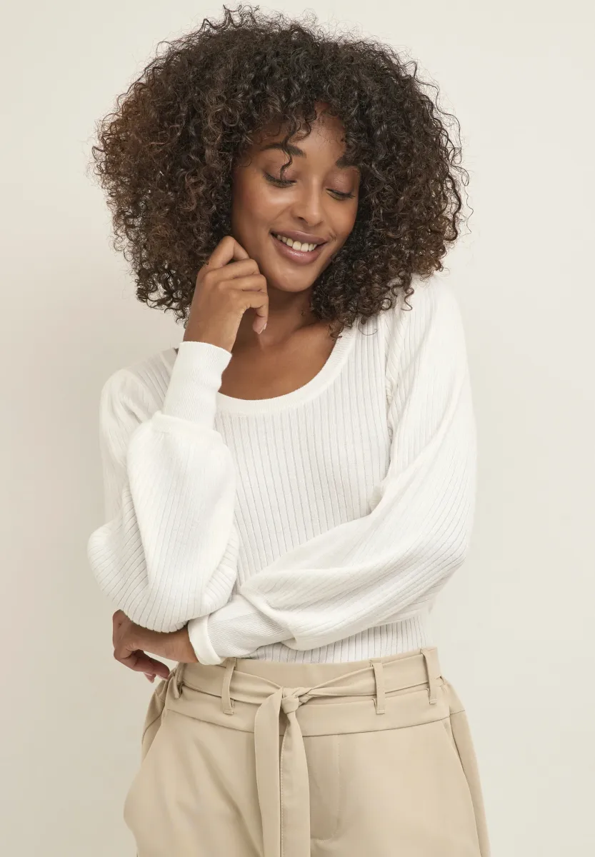 Strickpullover - chalk