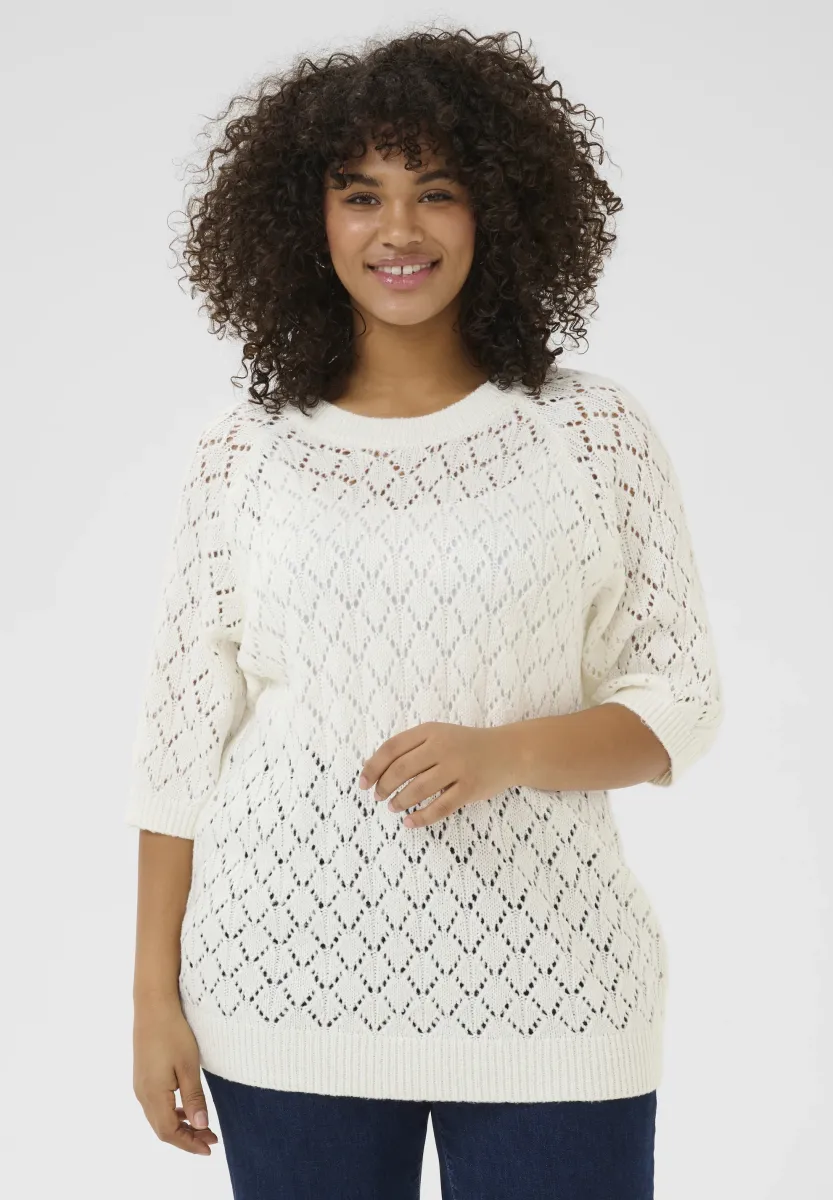 Strickpullover - chalk