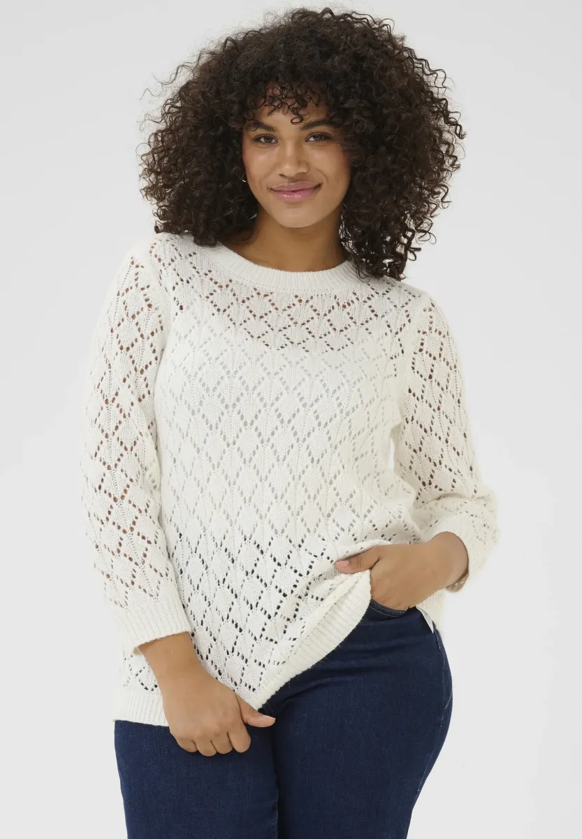 Strickpullover - chalk