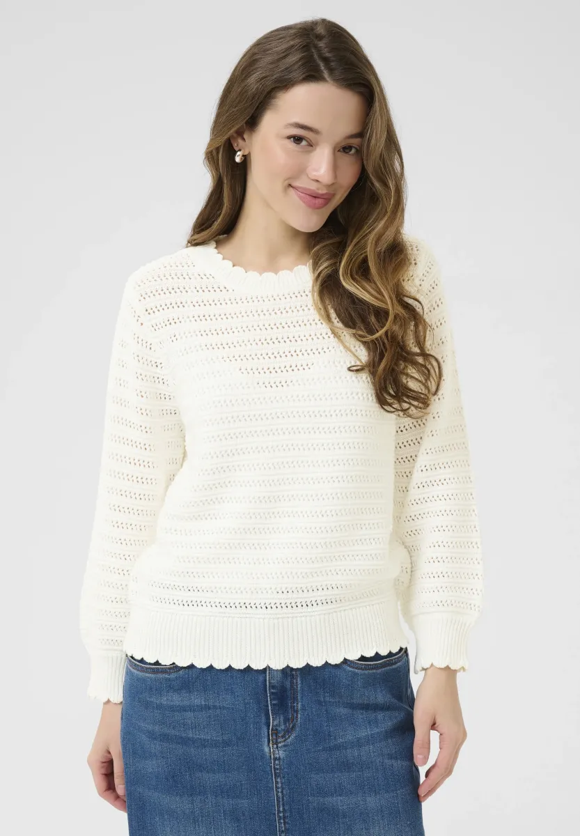 Strickpullover - chalk
