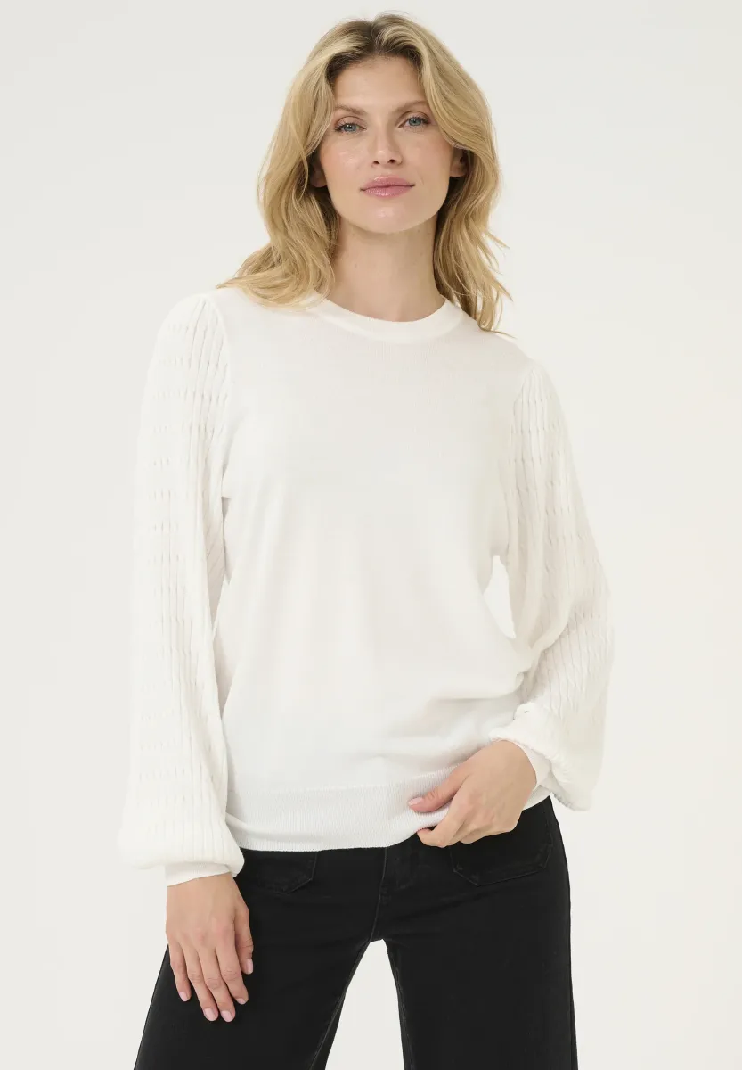 Strickpullover - chalk