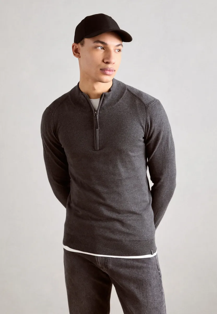 Strickpullover - charcoal mix