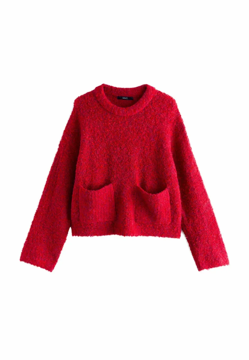 Strickpullover - cherry red