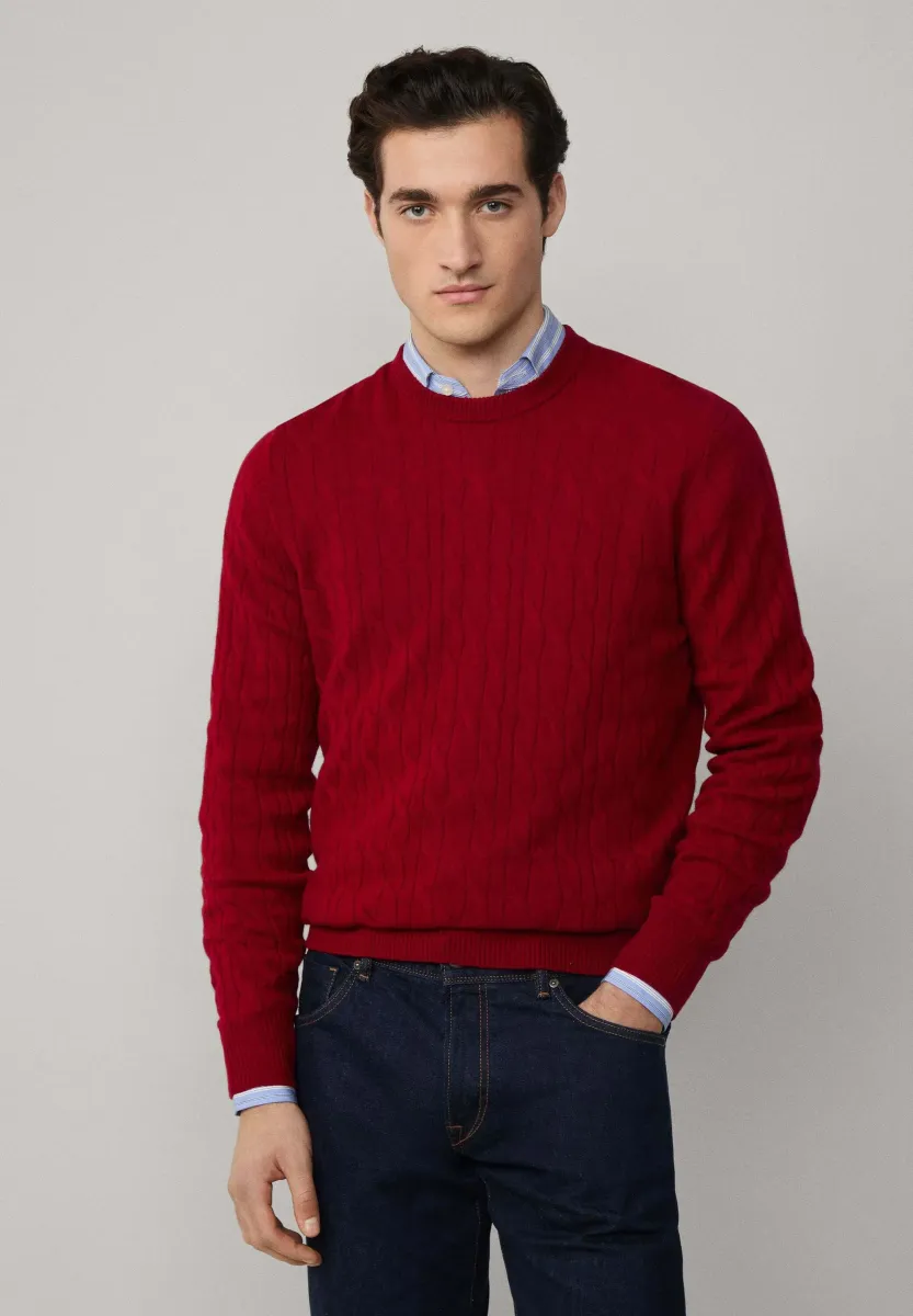 Strickpullover - chilli red