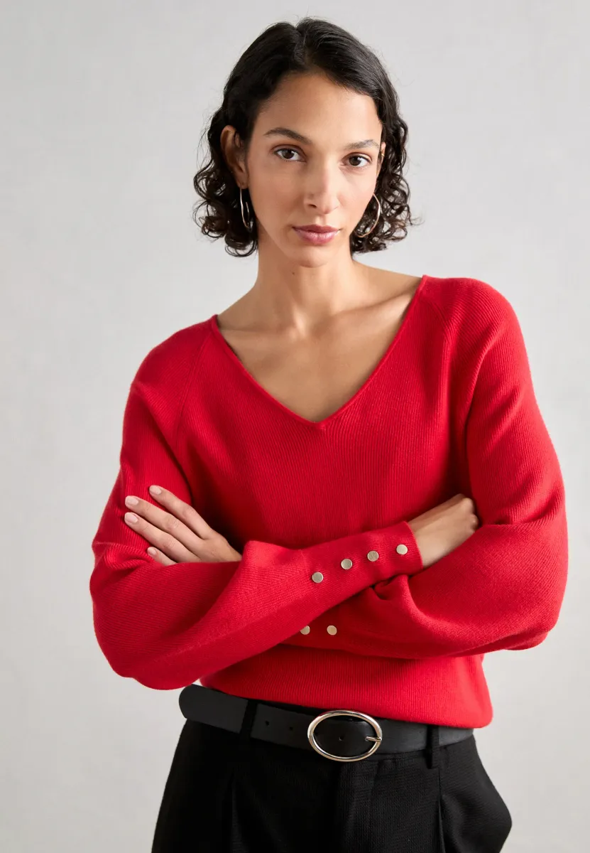 Strickpullover - coquelicot