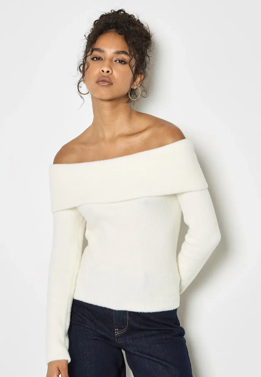 Strickpullover - cream