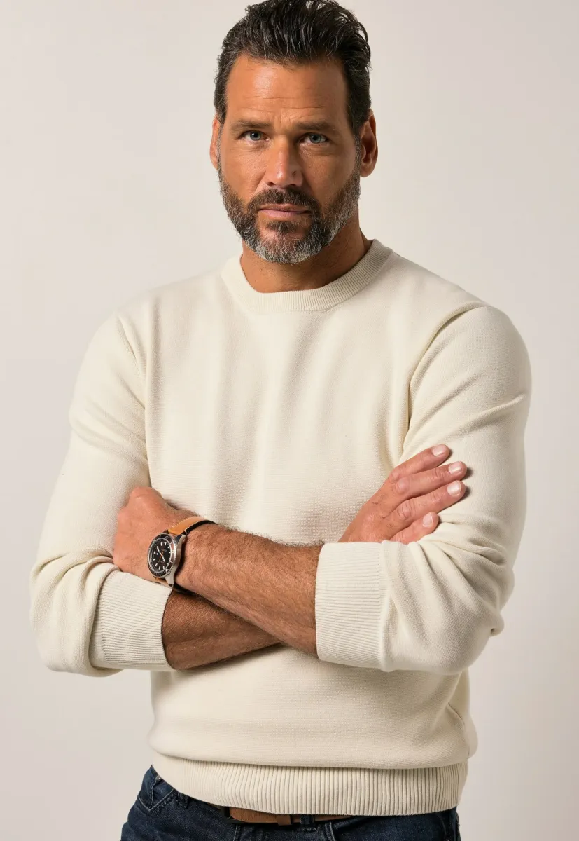 Strickpullover - creme white