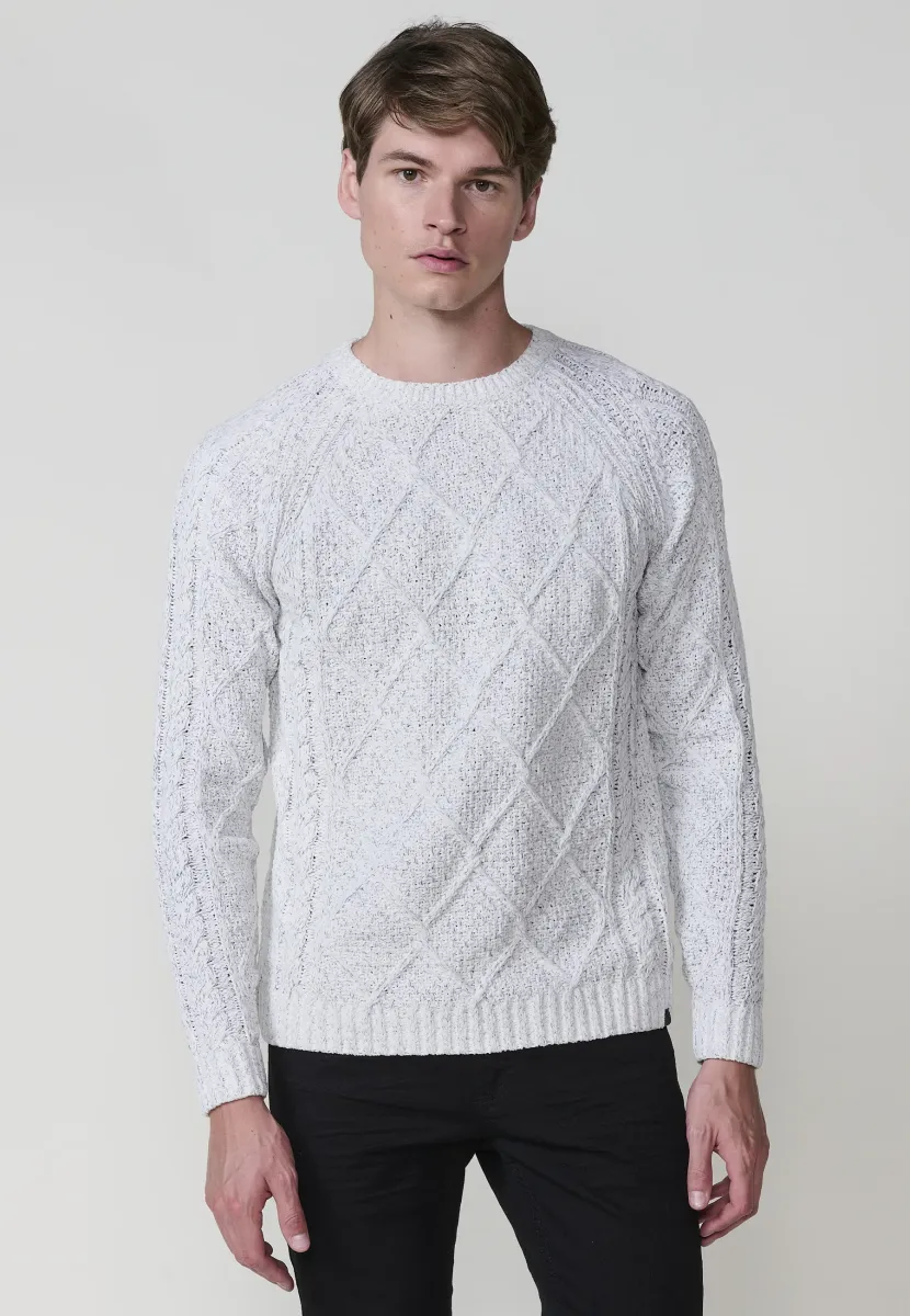 Strickpullover - crudo/off-white