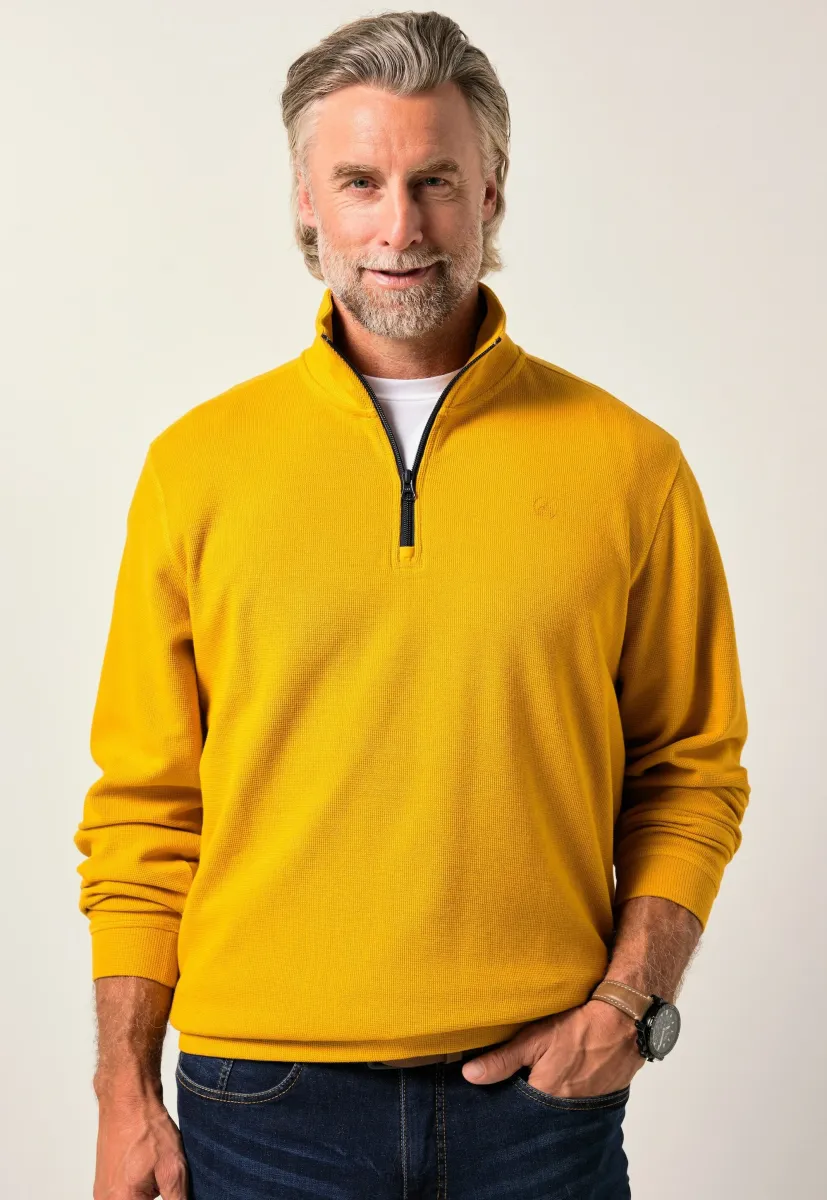Strickpullover - curry