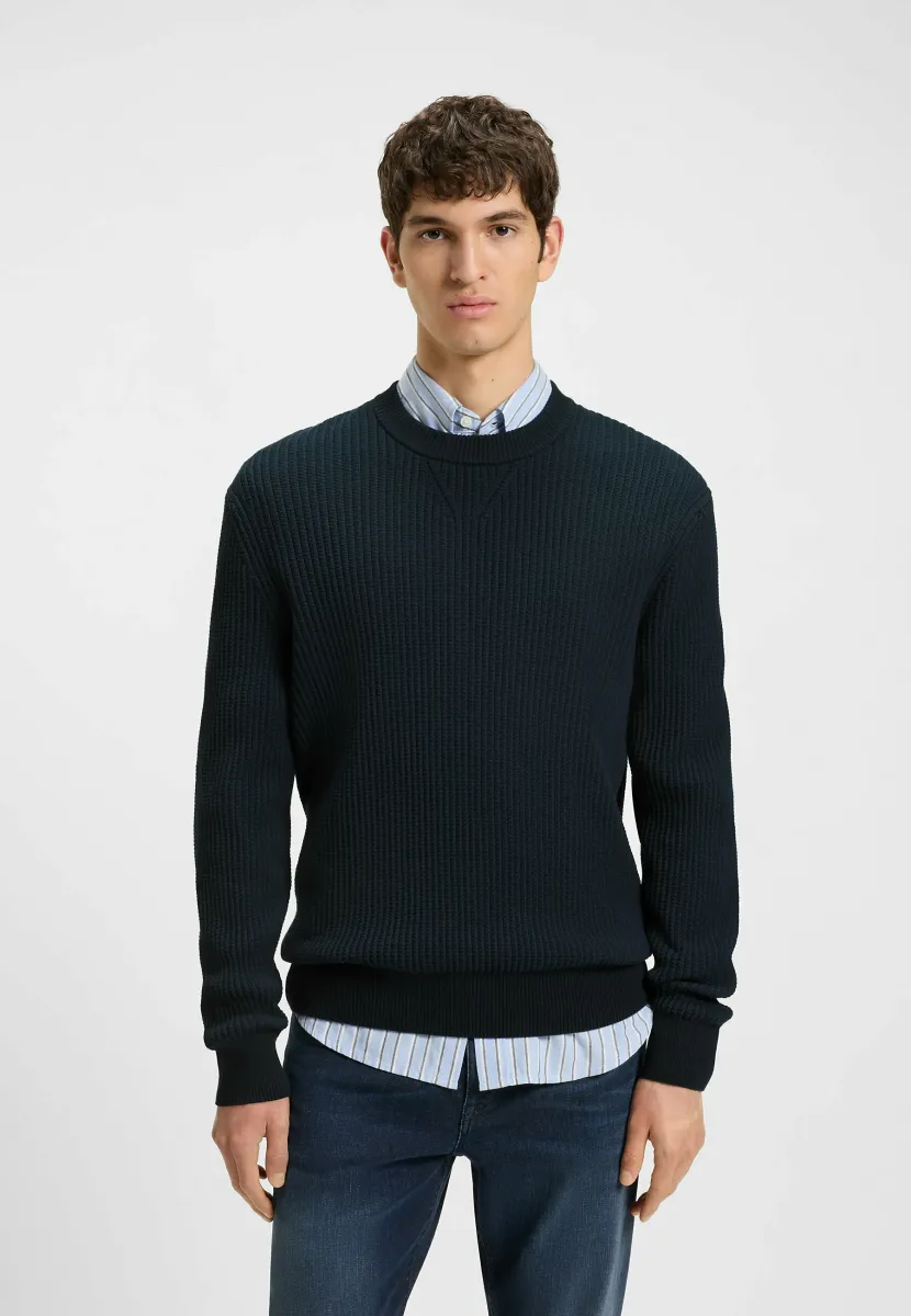 Strickpullover - dark blue four