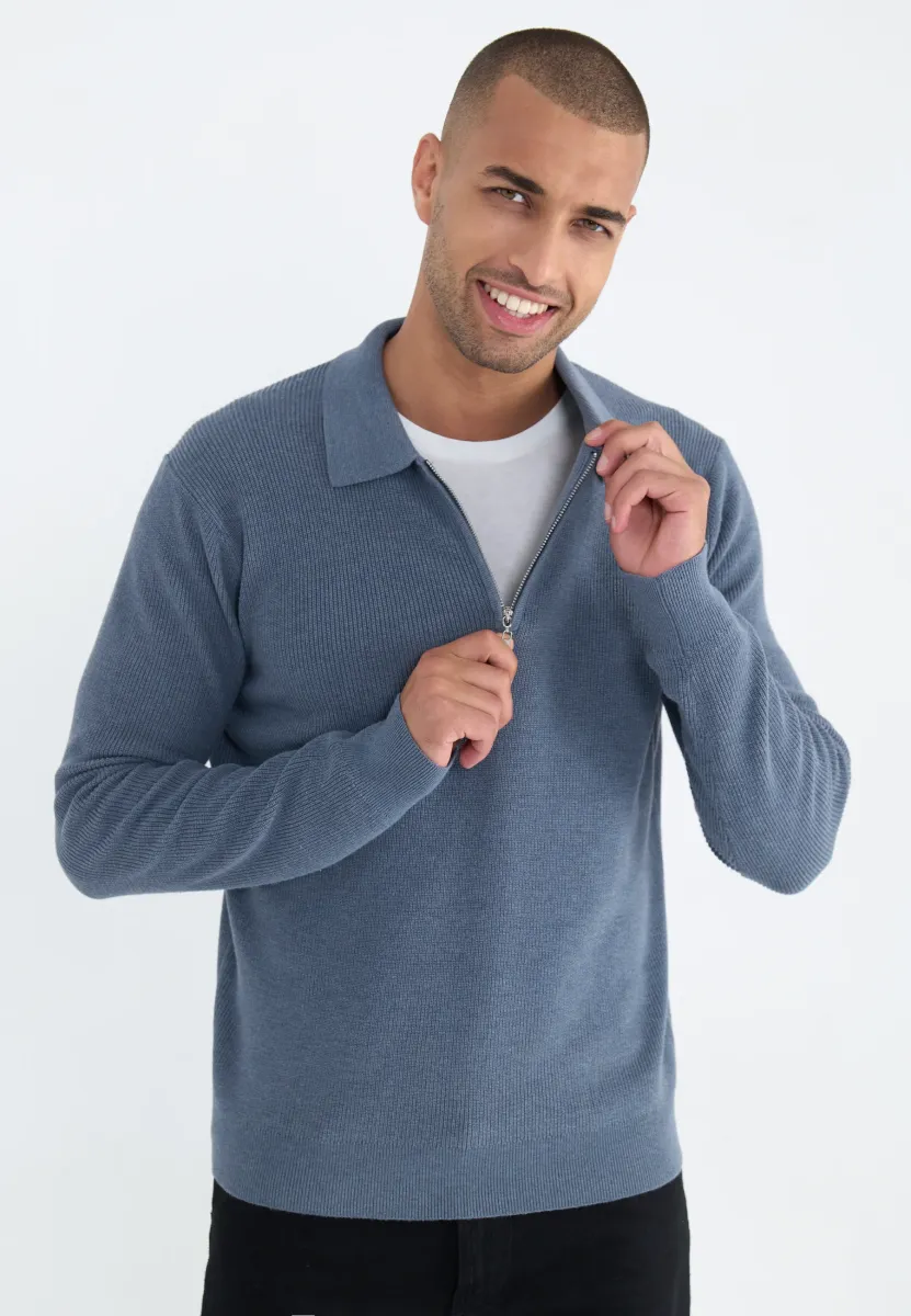 Strickpullover - dark blue