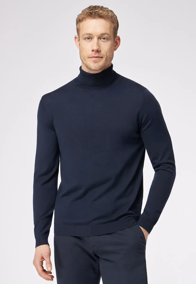 Strickpullover - dark blue