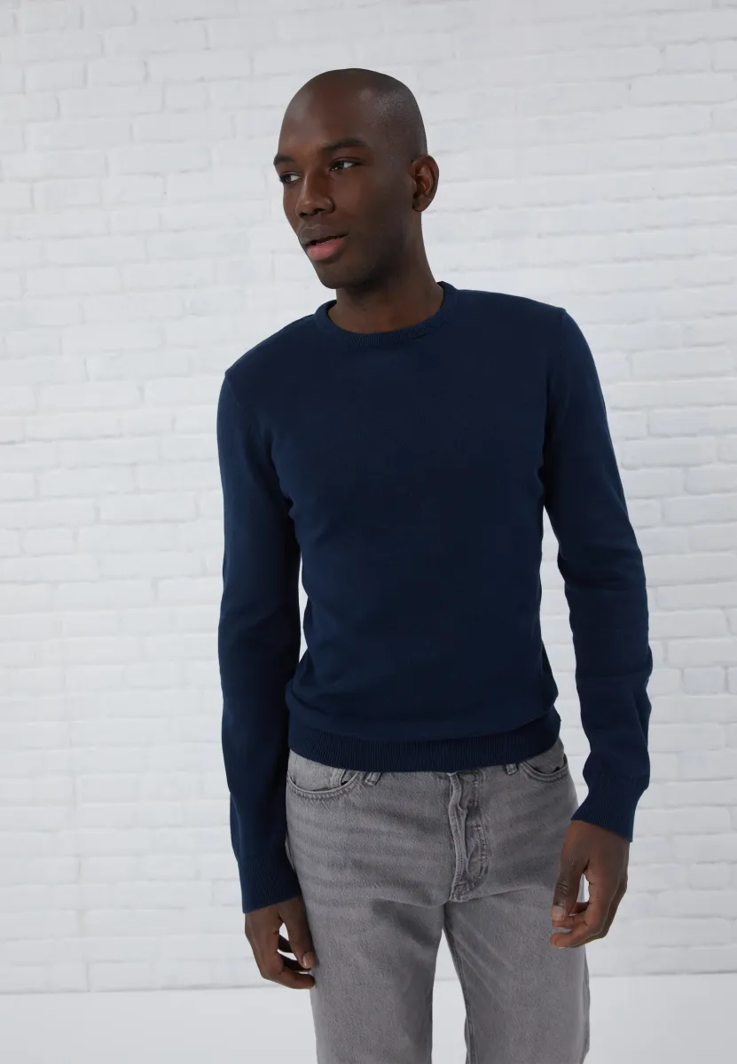Strickpullover - dark blue