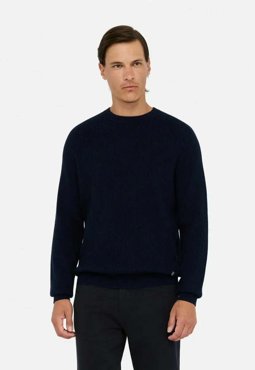 Strickpullover - dark blue