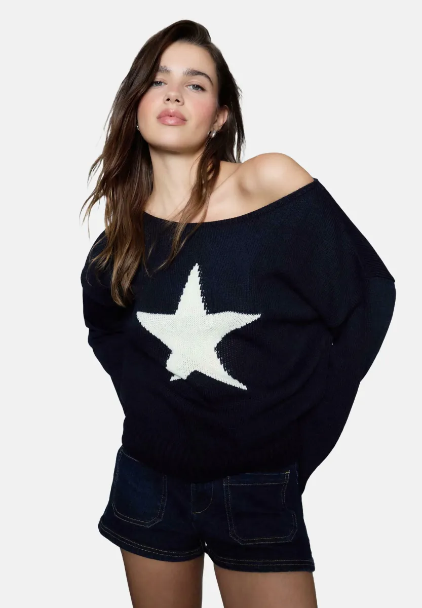 Strickpullover - dark blue