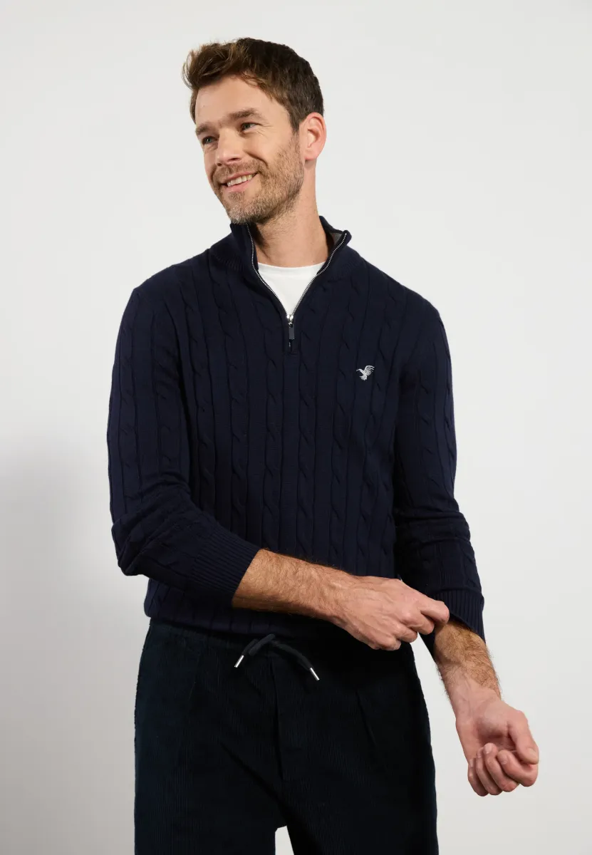 Strickpullover - dark blue