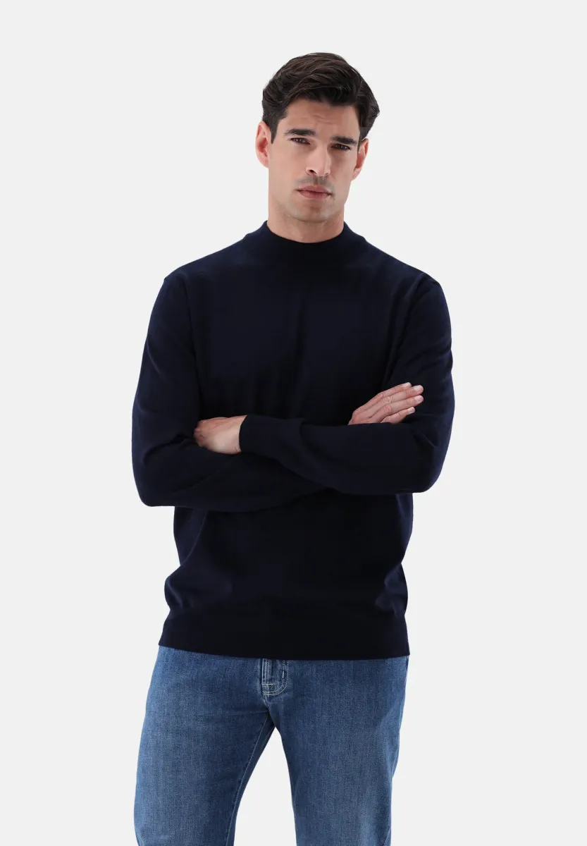 Strickpullover - dark blue