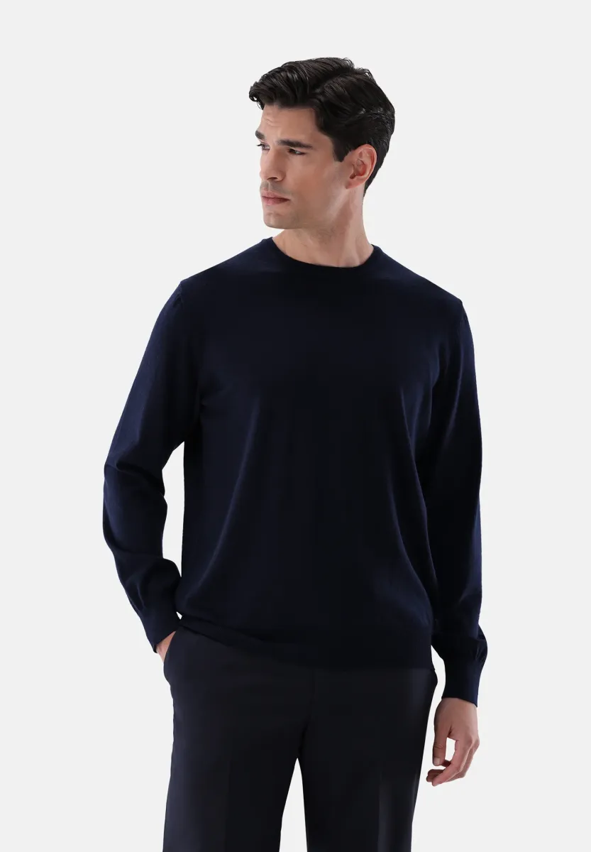 Strickpullover - dark blue