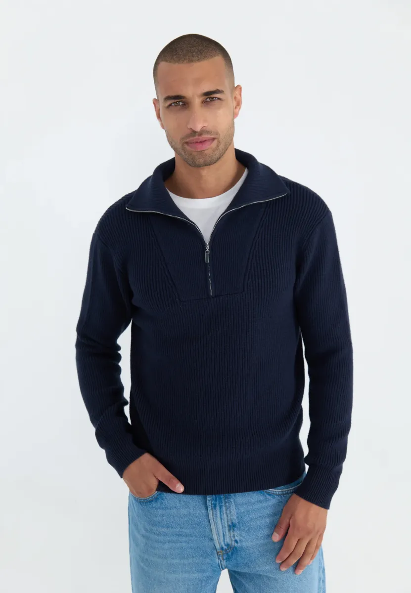 Strickpullover - dark blue