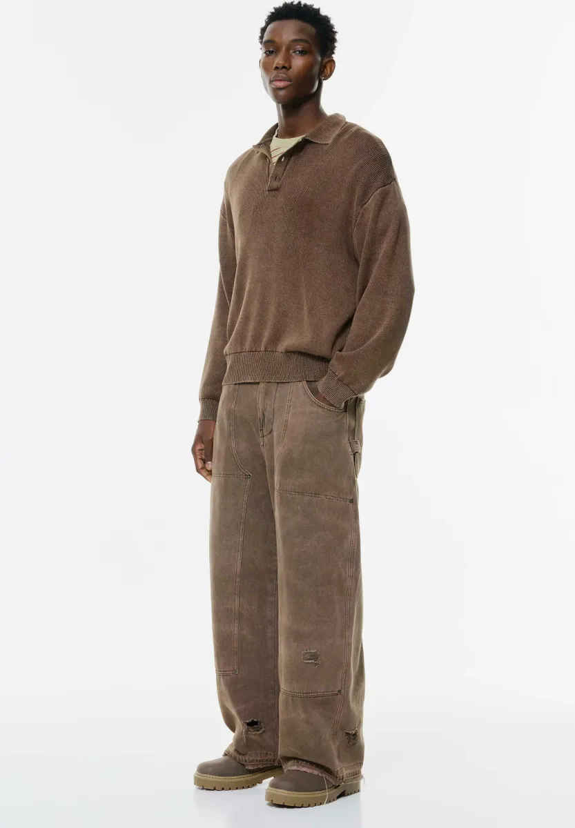 Strickpullover - dark brown