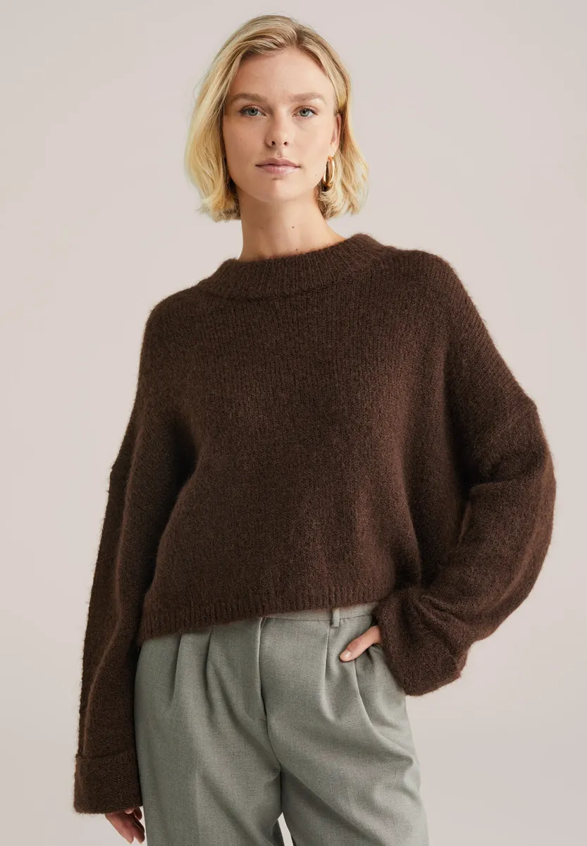 Strickpullover - dark brown