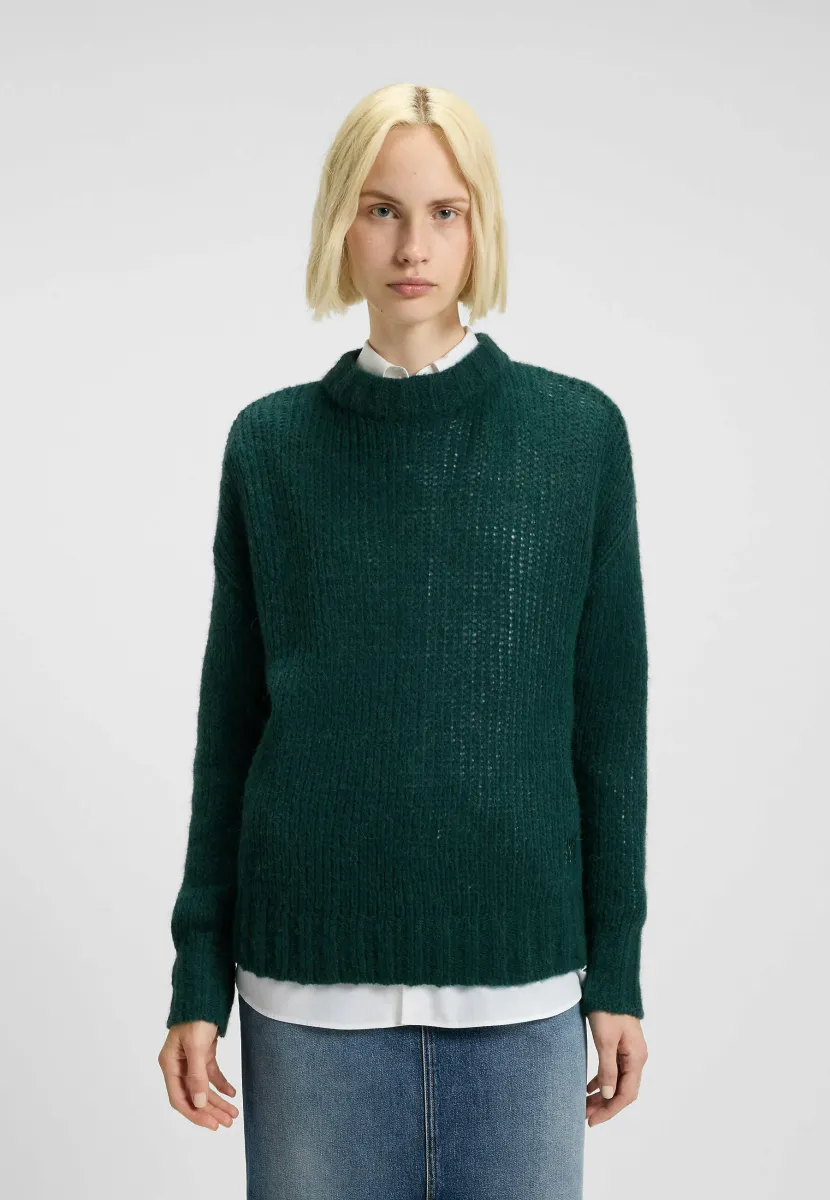 Strickpullover - dark green five