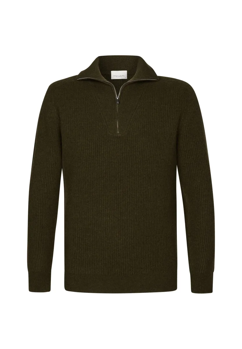 Strickpullover - dark green